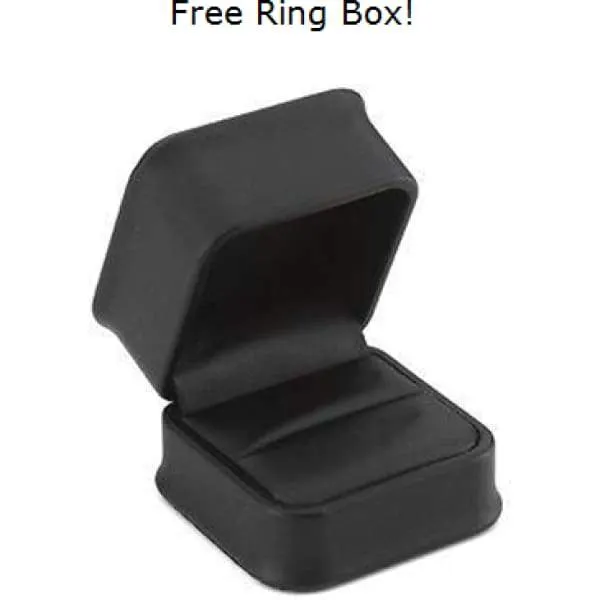 Kenzie Men's Tungsten Wedding Band With High Polished Center and Beveled Edges 8mm