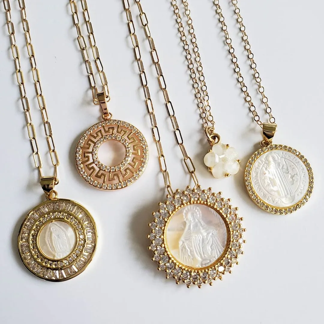 Lady of Grace Medallion Necklace