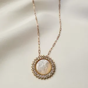 Lady of Grace Medallion Necklace