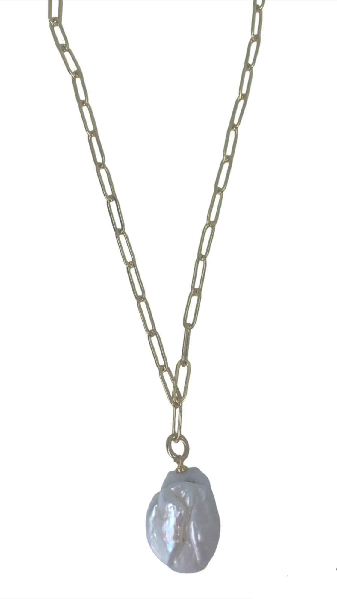 Large Baroque Pearl Necklace