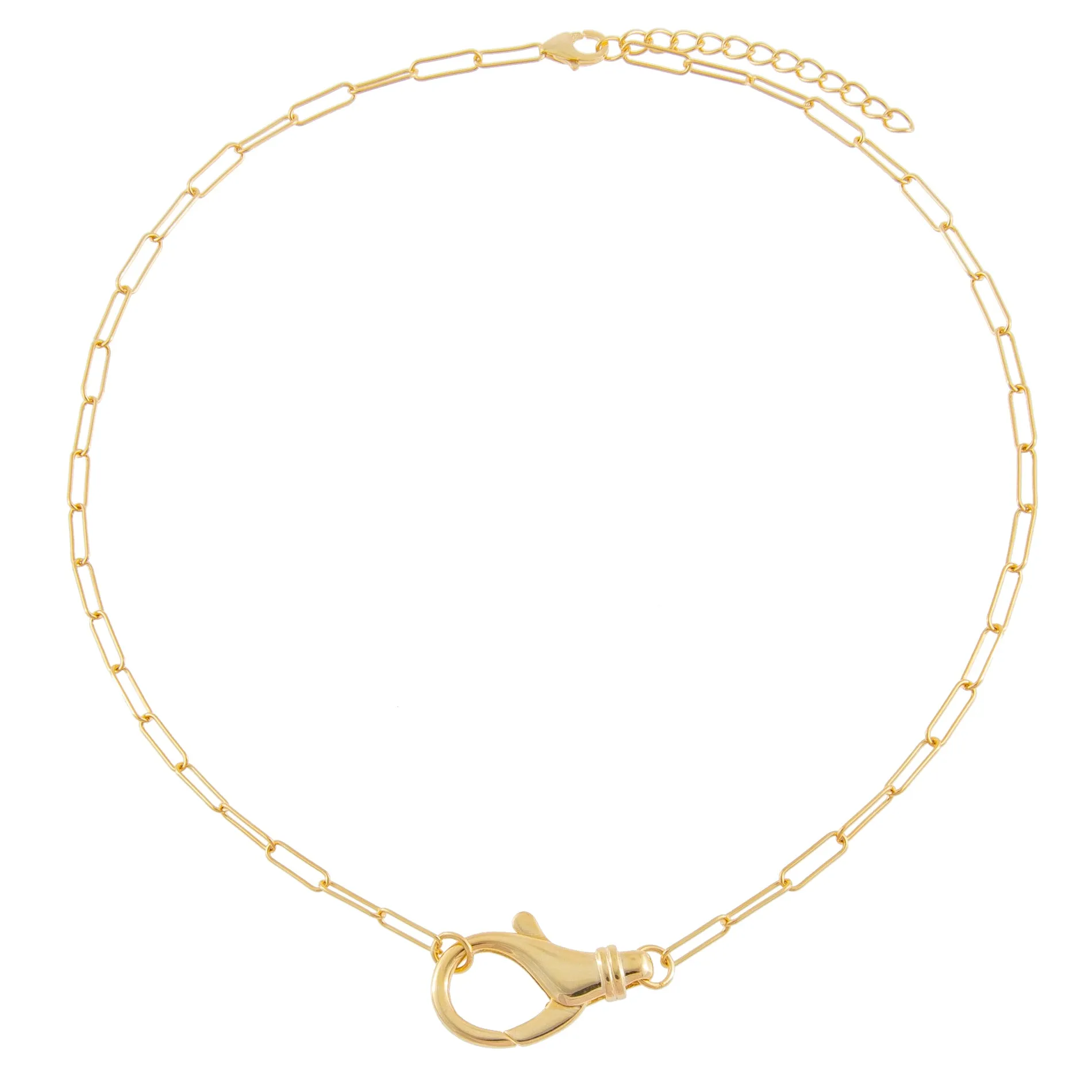 Large Clasp Link Necklace