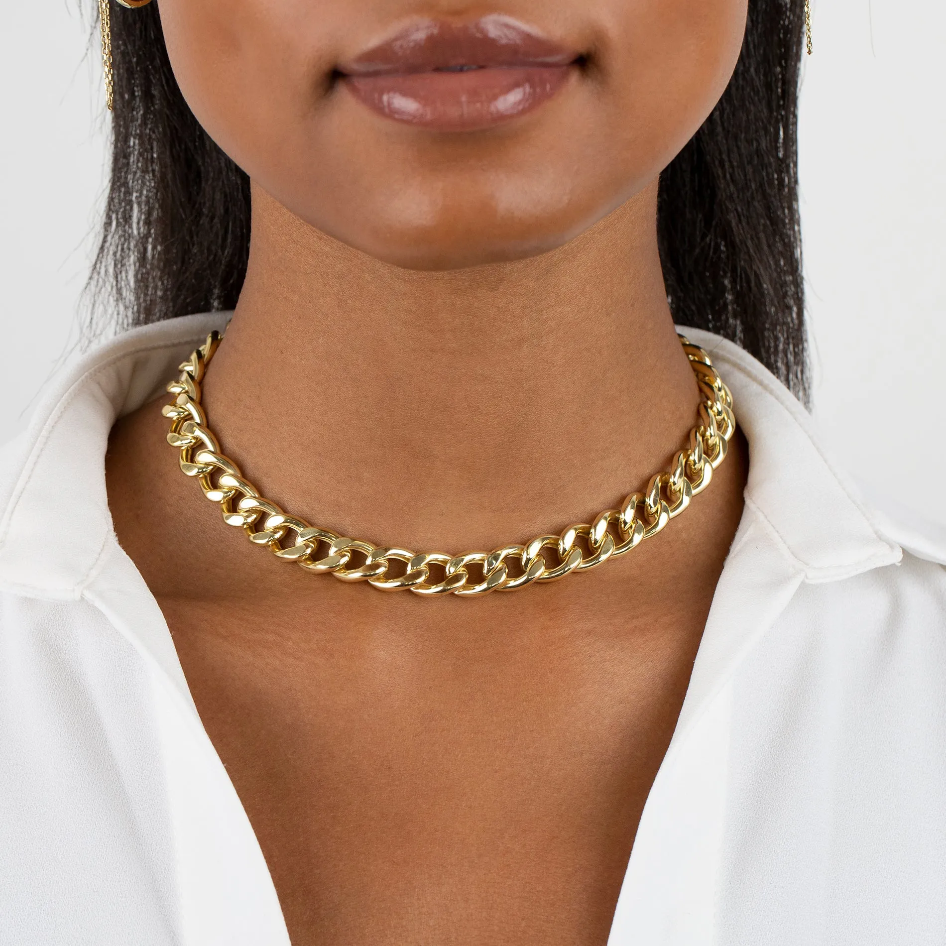 Large Miami Curb Link Necklace