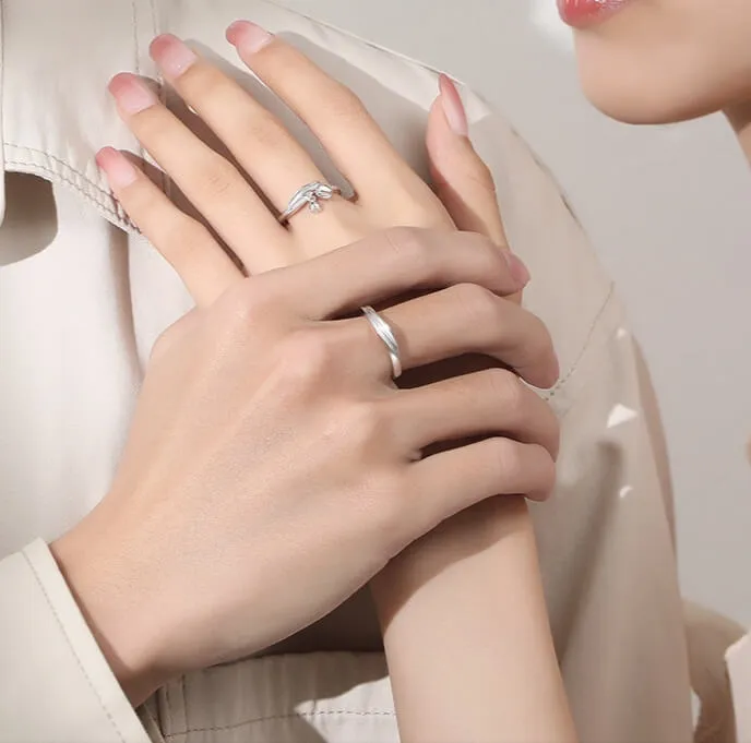 Lily of the Valley Matching Rings