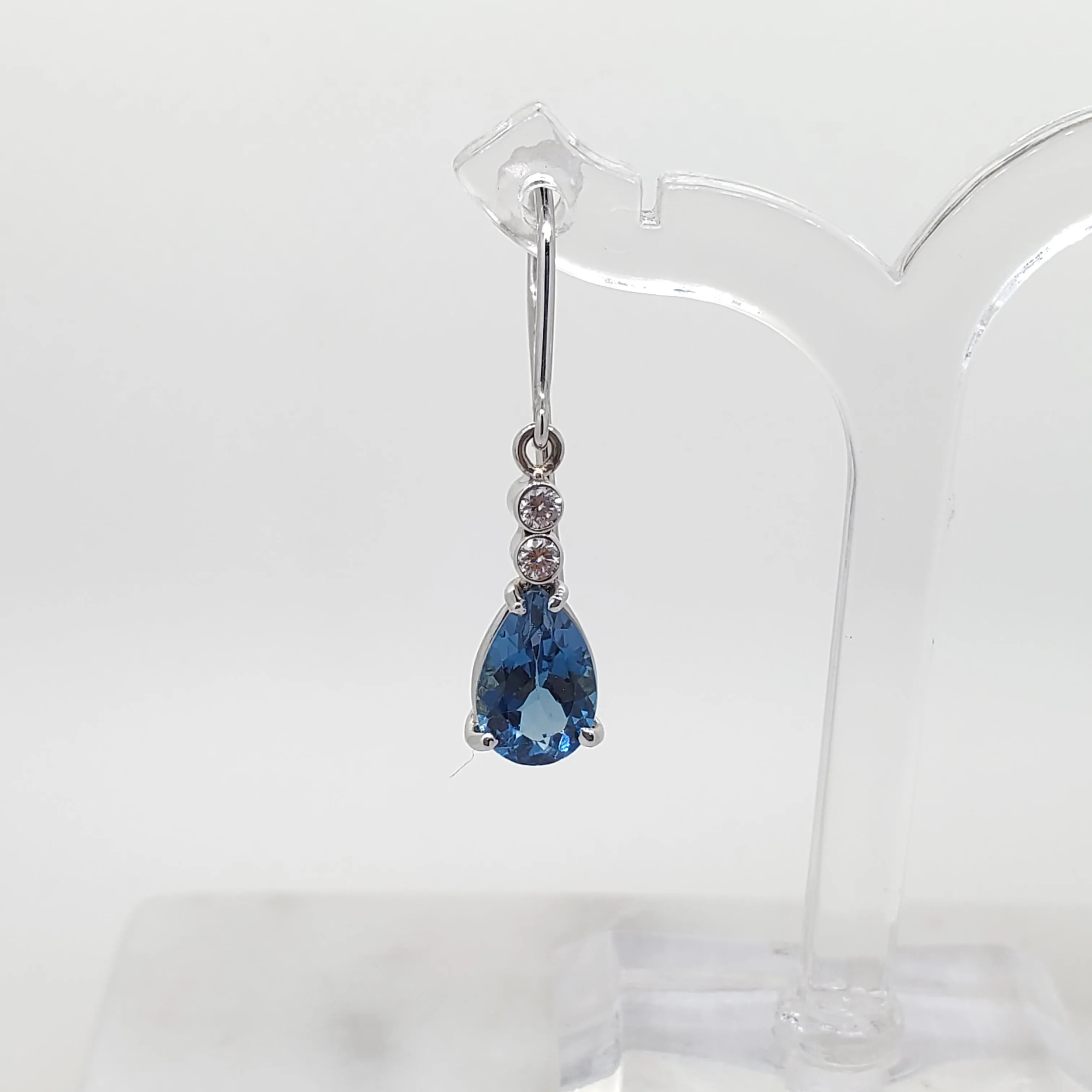 London Blue Topaz Droplet Earrings