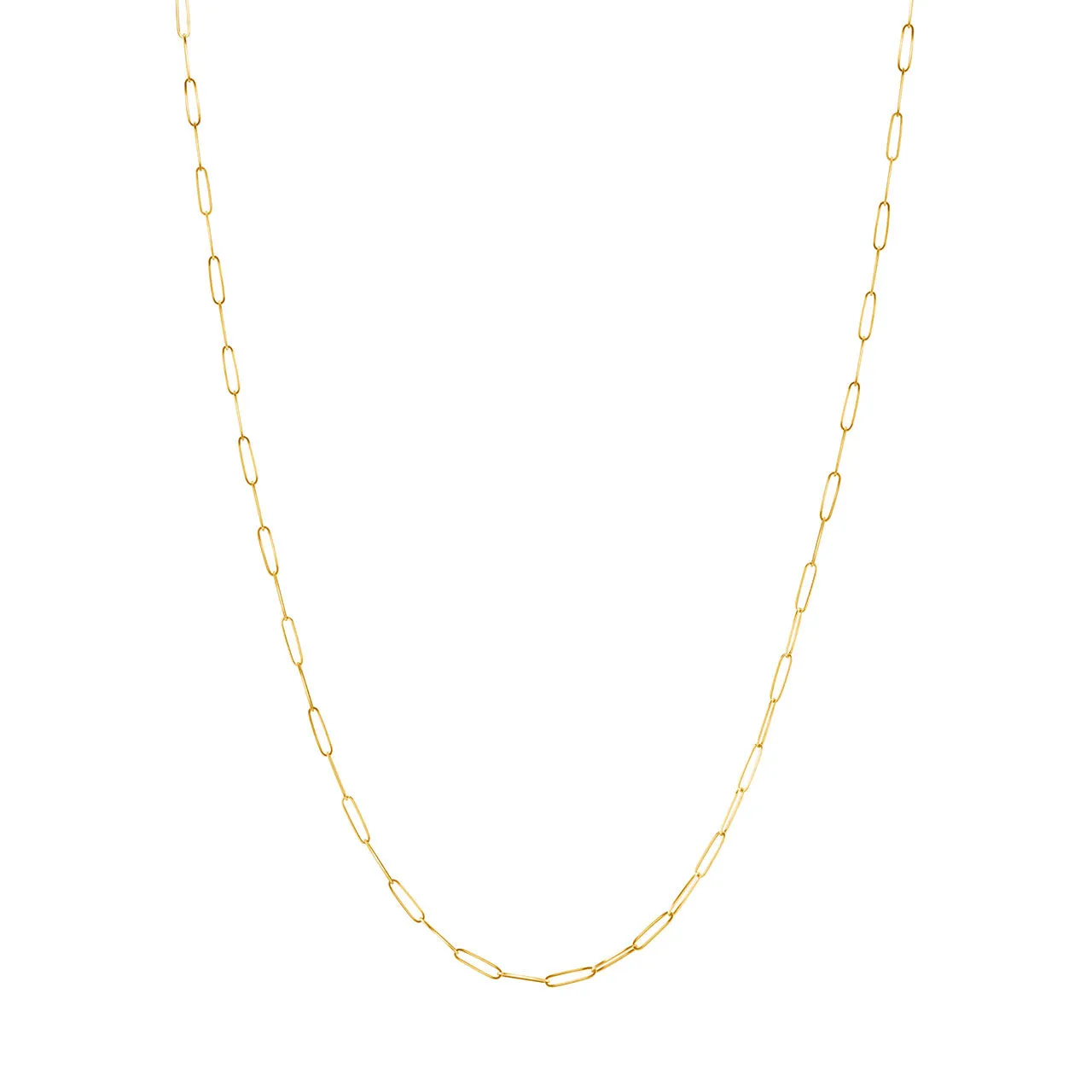 Long Link Gold Chain Necklace 20"