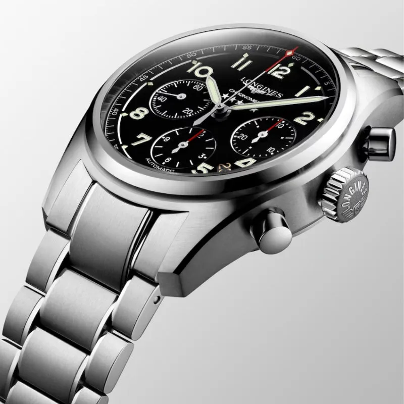 Longines Spirit Chronograph Black Dial 42mm - L3.820.4.53.6