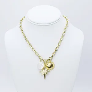 Lovely Link Necklace Gold J43