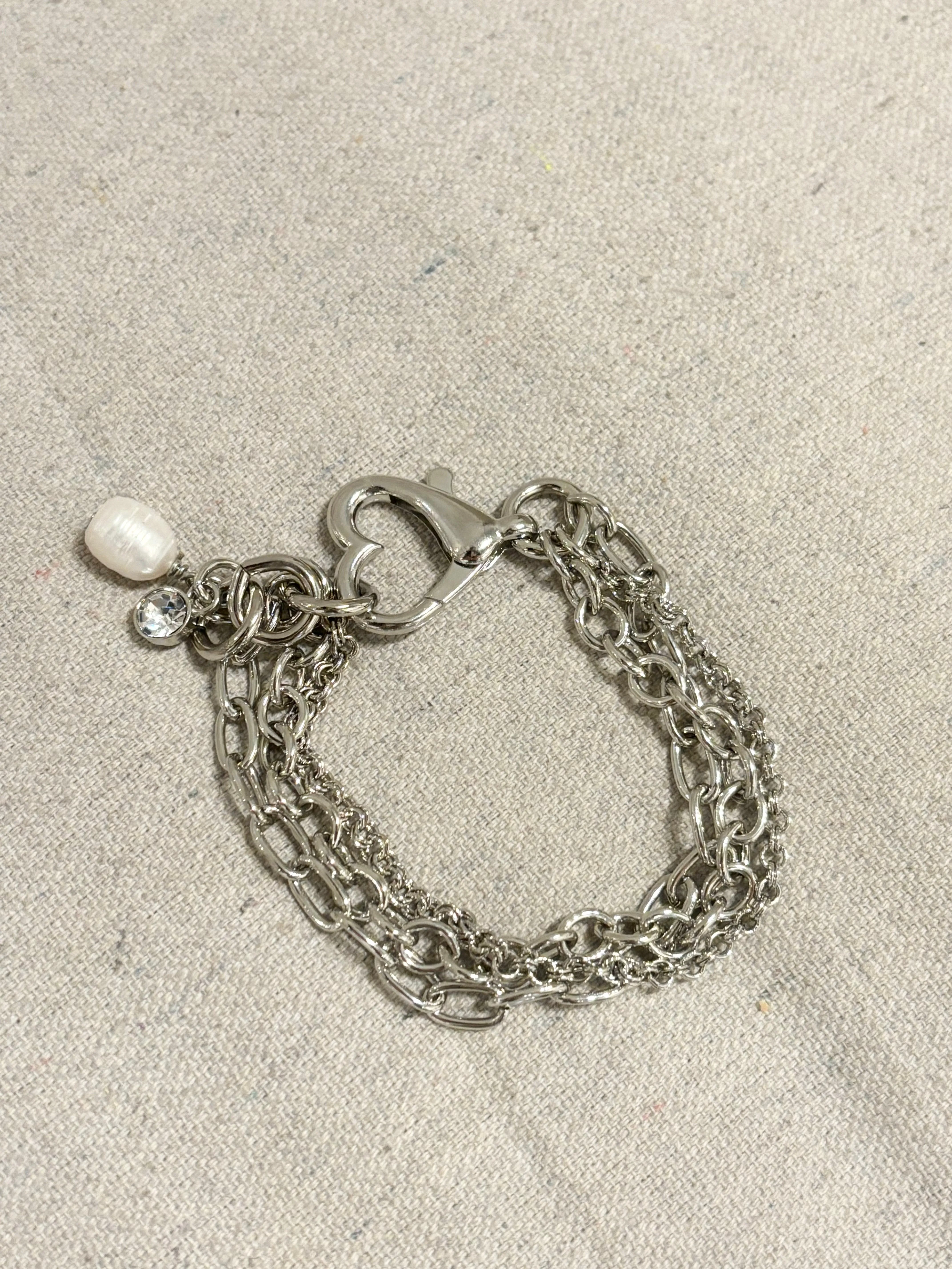 Mac and Me Amour Triple Link Bracelet