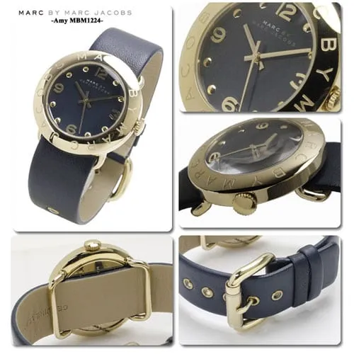 Marc By Marc Jacobs Blade Blue Women's Leather Wrist Watch MBM1224