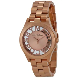 Marc by Marc Jacobs Henry Rose Dial Rose Gold-plated Ladies Watch MBM3293