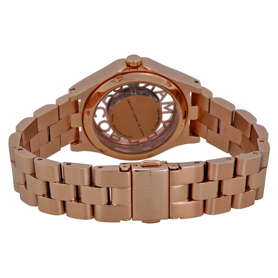 Marc by Marc Jacobs Henry Rose Dial Rose Gold-plated Ladies Watch MBM3293