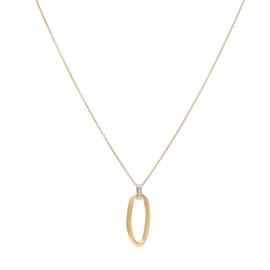 Marco Bicego Jaipur 18k Yellow Gold Oval Link Pendant Necklace