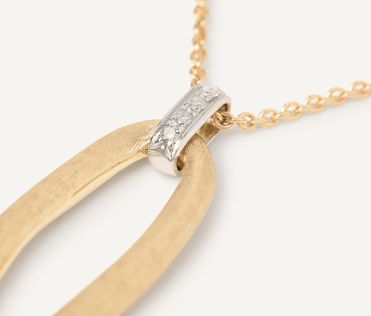 Marco Bicego Jaipur 18k Yellow Gold Oval Link Pendant Necklace