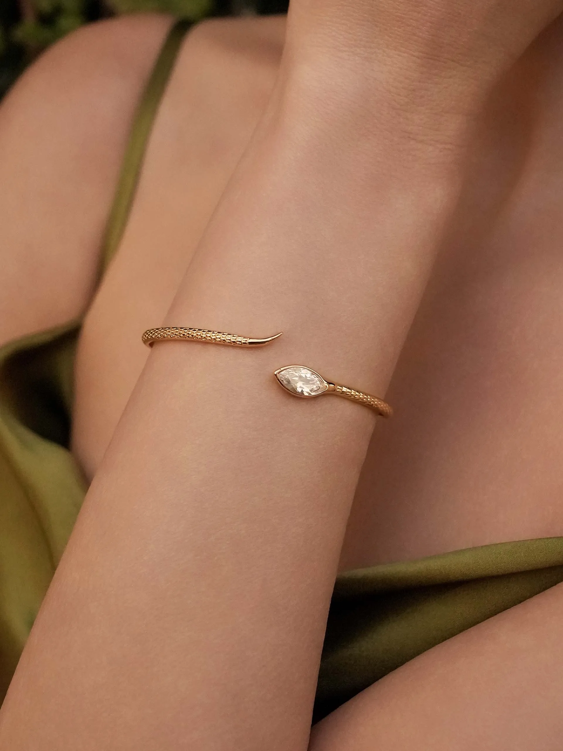 Marquise Crystal Cuff