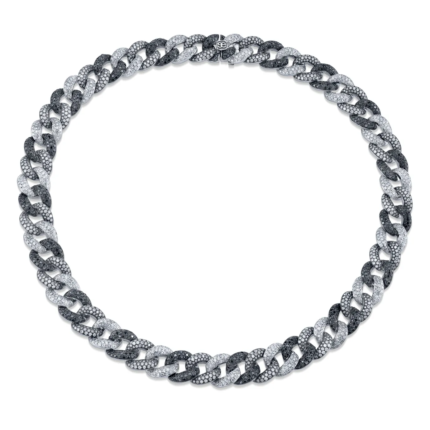 Men's Collection Two-Tone Gold & Pavé Diamond Link Necklace
