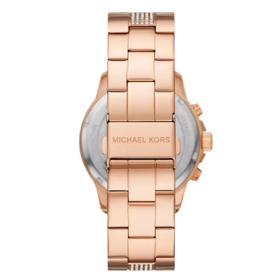 Michael Kors Brynn Ladies Chronograph Rose Gold-Tone Stainless Steel Watch