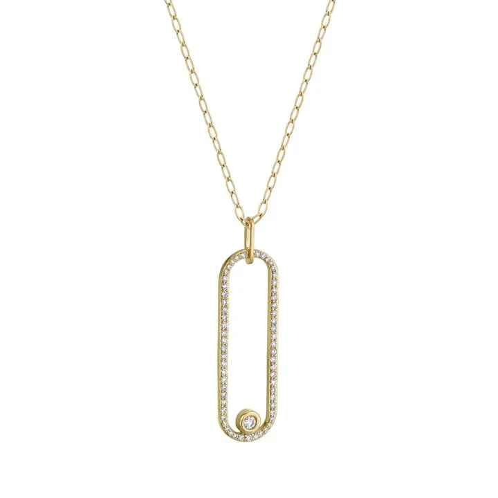 Michael M Pave Longline Link Pendant P360PV