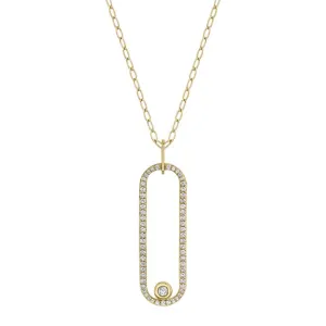 Michael M Pave Longline Link Pendant P360PV