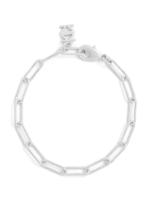 Micro Paperclip Chain Bracelet - Silver