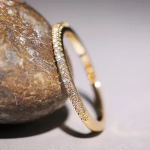 Minimalist Thin Rings for Women Wedding Brilliant Cubic Zircon High Quality Versatile Female Finger Ring Jewelry