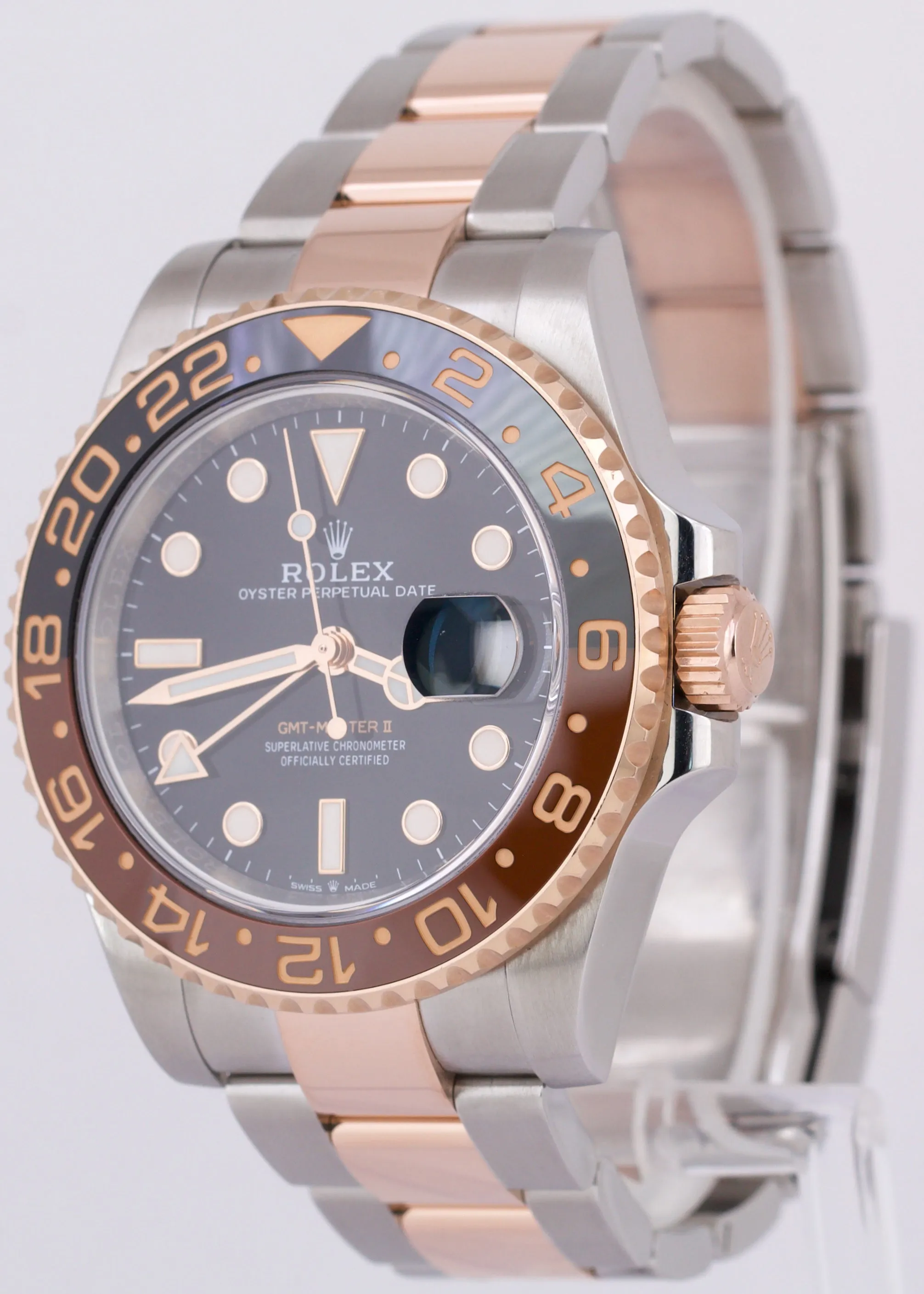 MINT 2021 PAPERS Rolex GMT-Master II 18K Gold ROOT BEER 126711 CHNR 40mm BOX