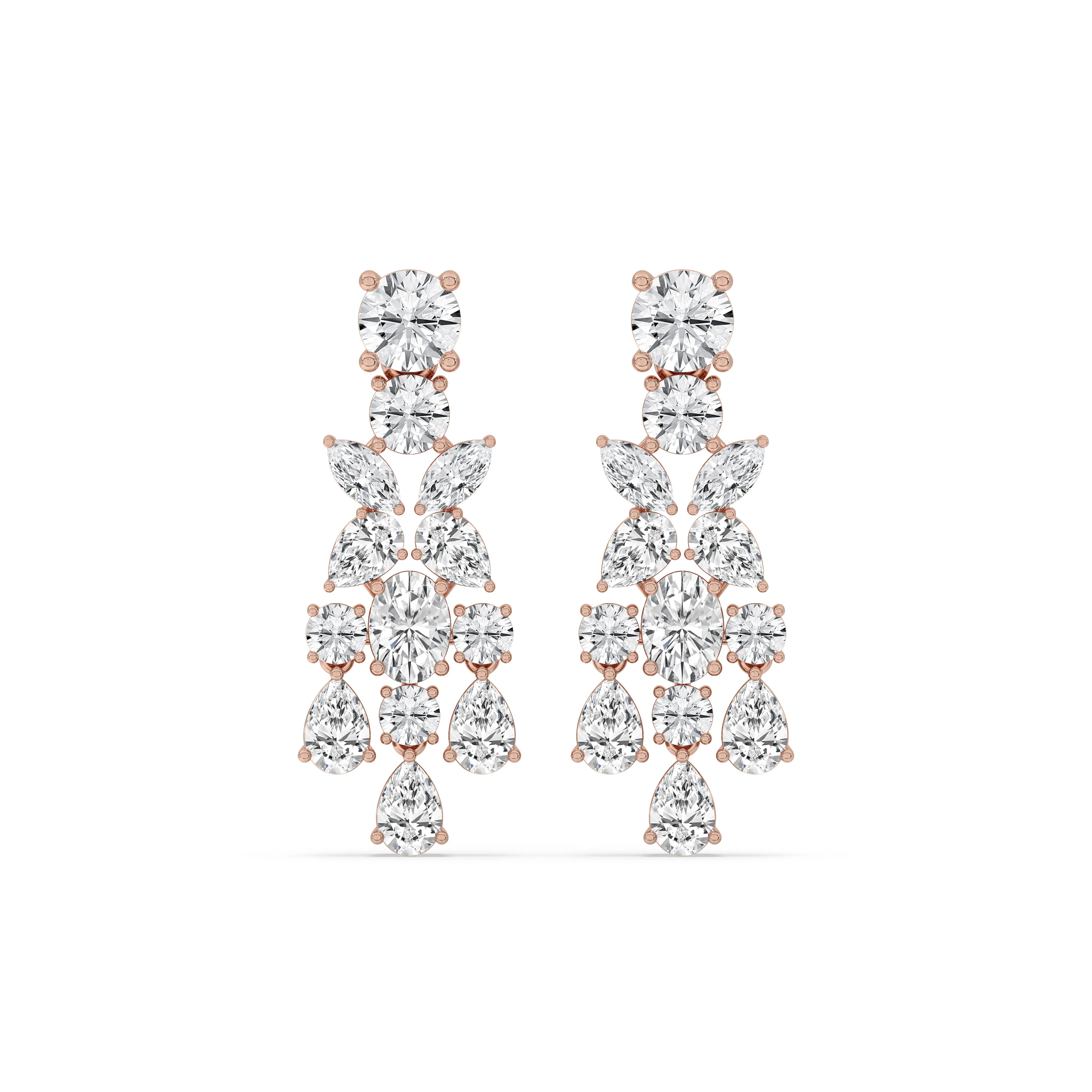 Mixed Fancy Chandelier Earrings