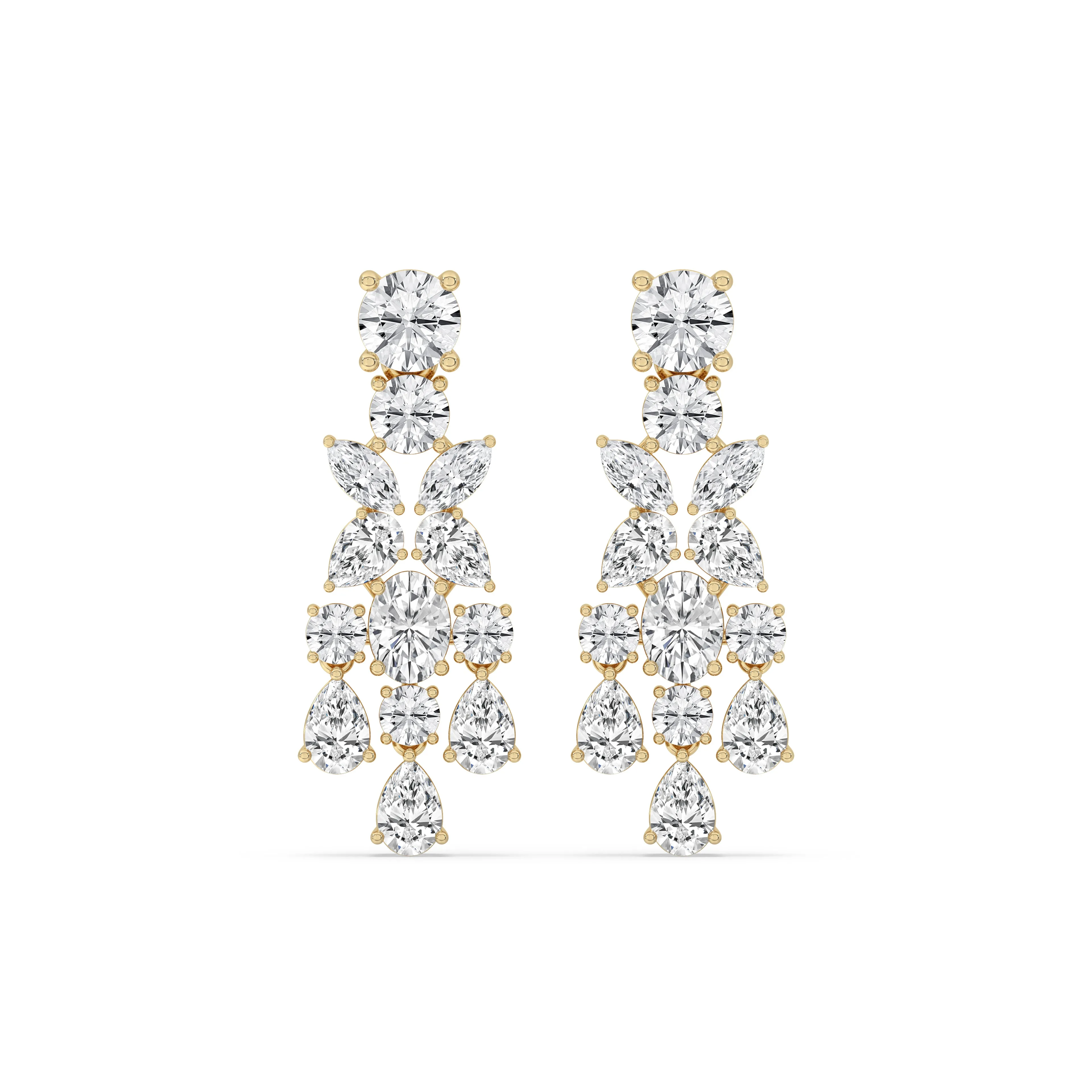 Mixed Fancy Chandelier Earrings