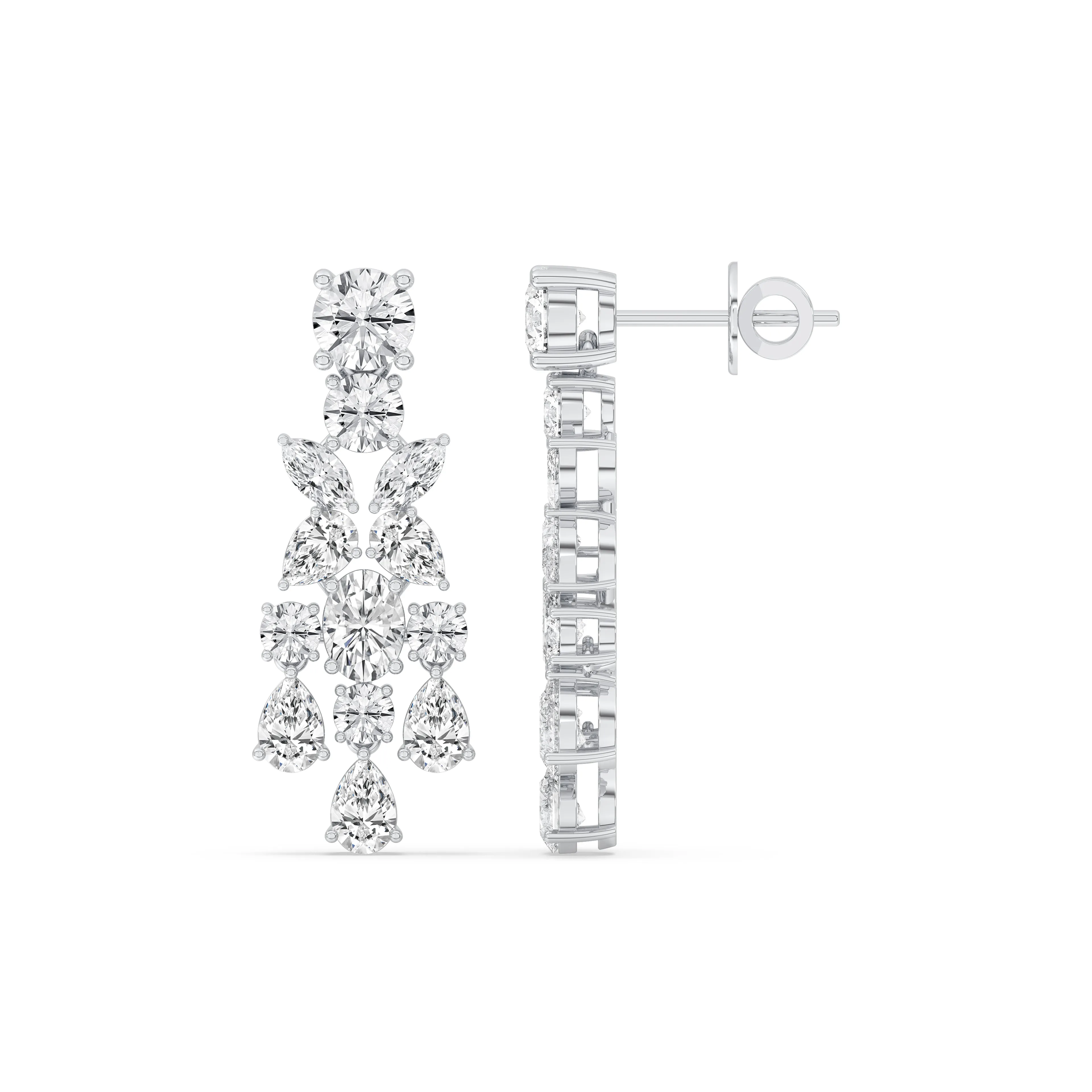 Mixed Fancy Chandelier Earrings