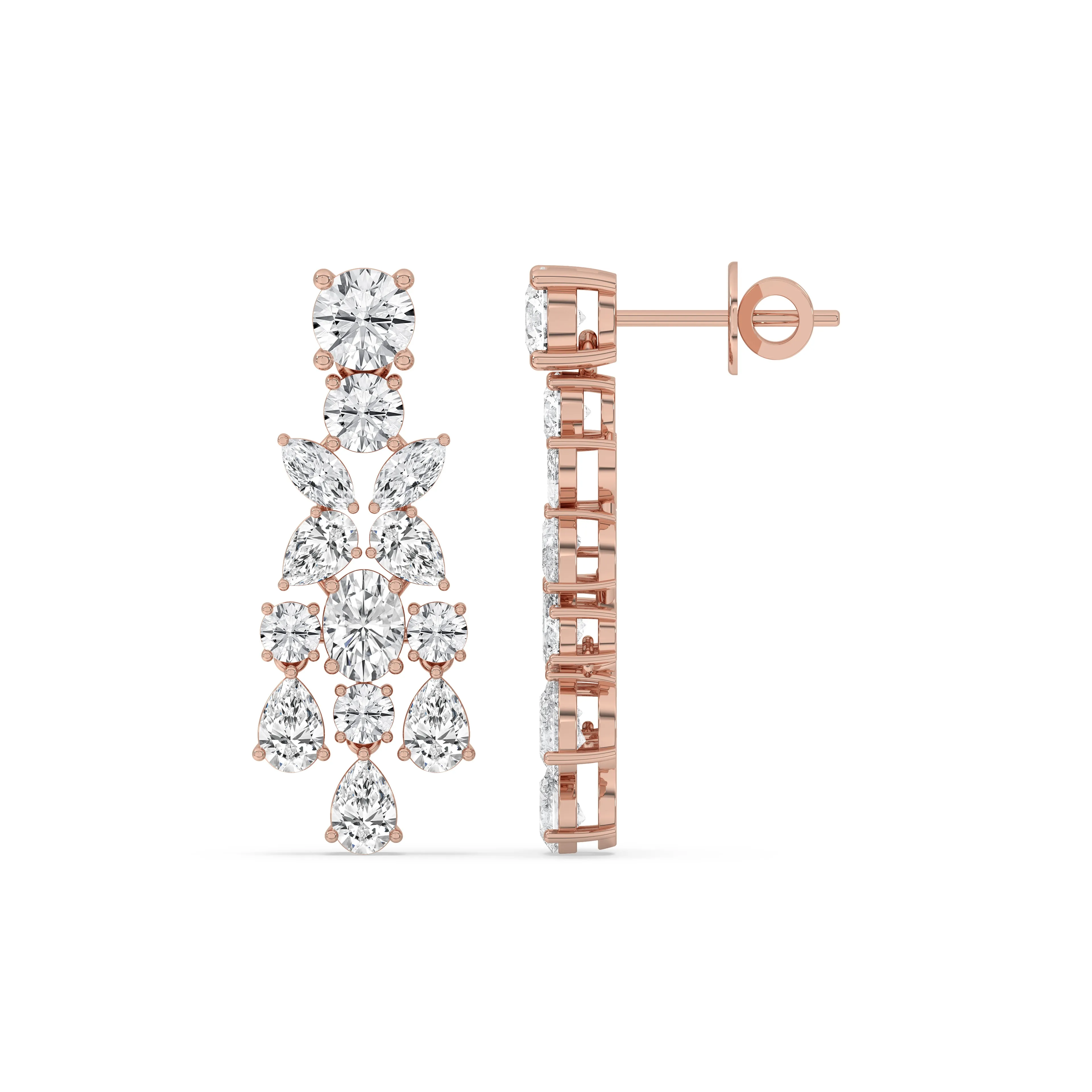Mixed Fancy Chandelier Earrings