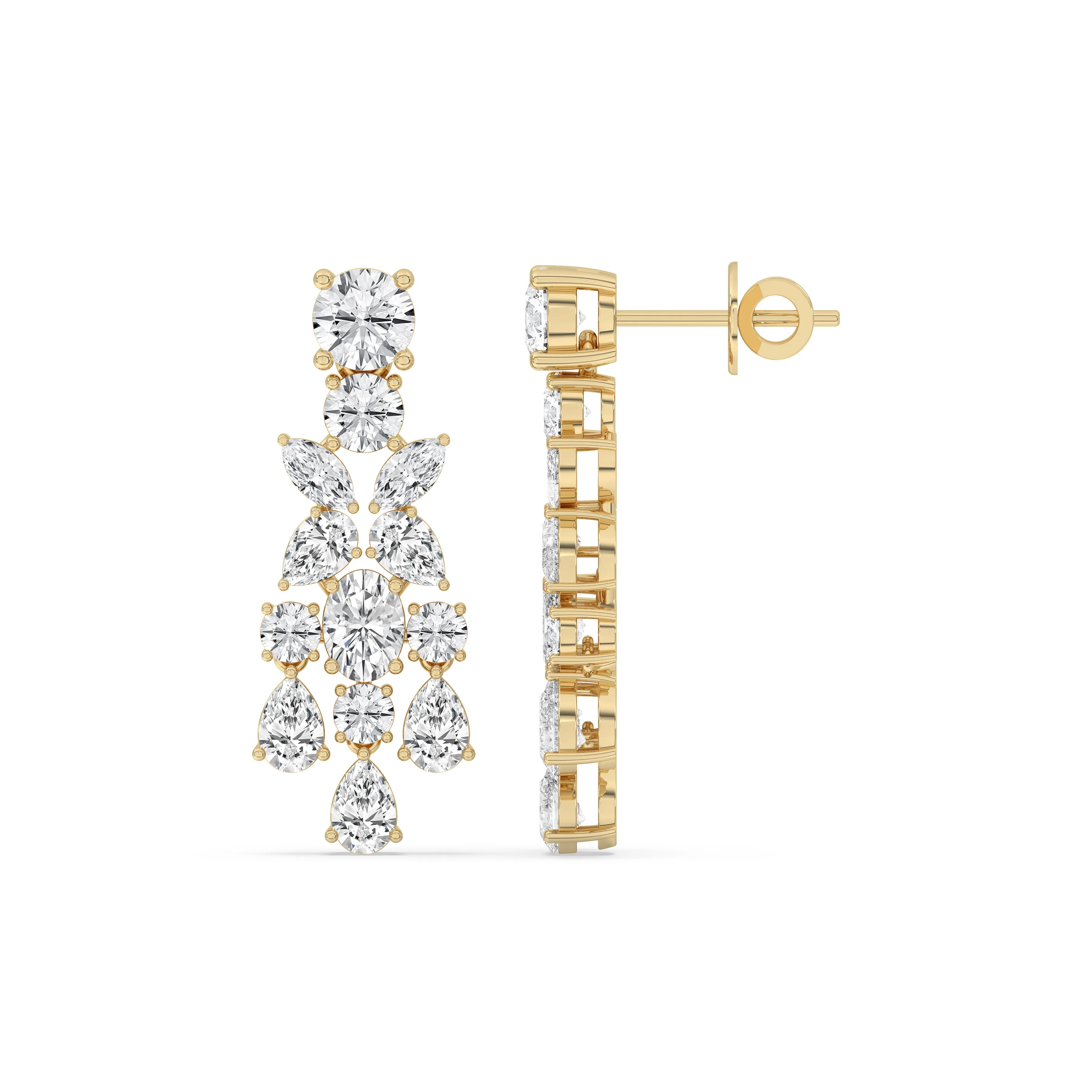 Mixed Fancy Chandelier Earrings
