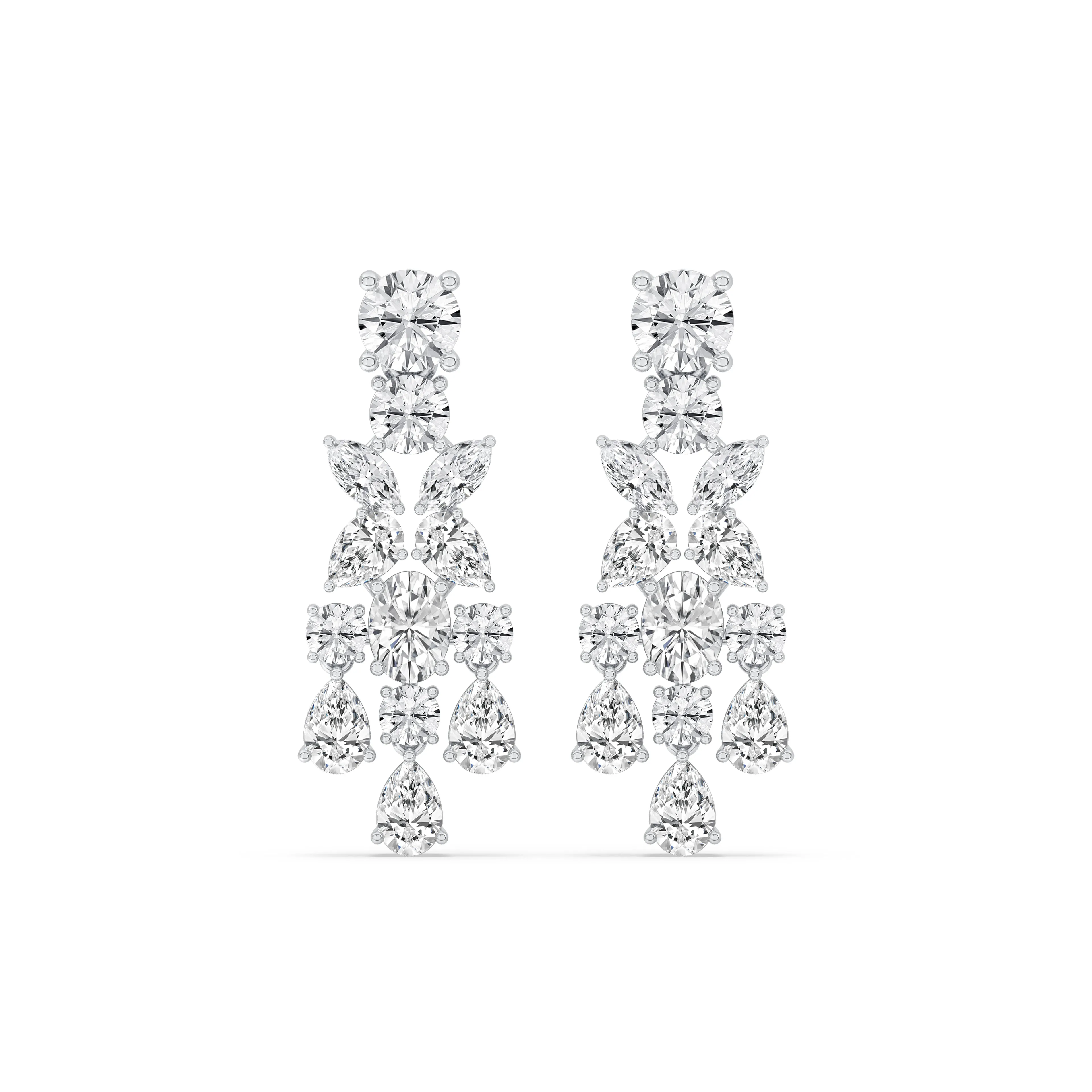 Mixed Fancy Chandelier Earrings