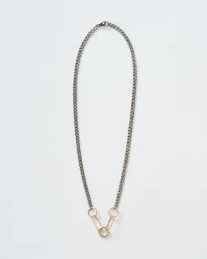 mixed metal 5 link charm holder