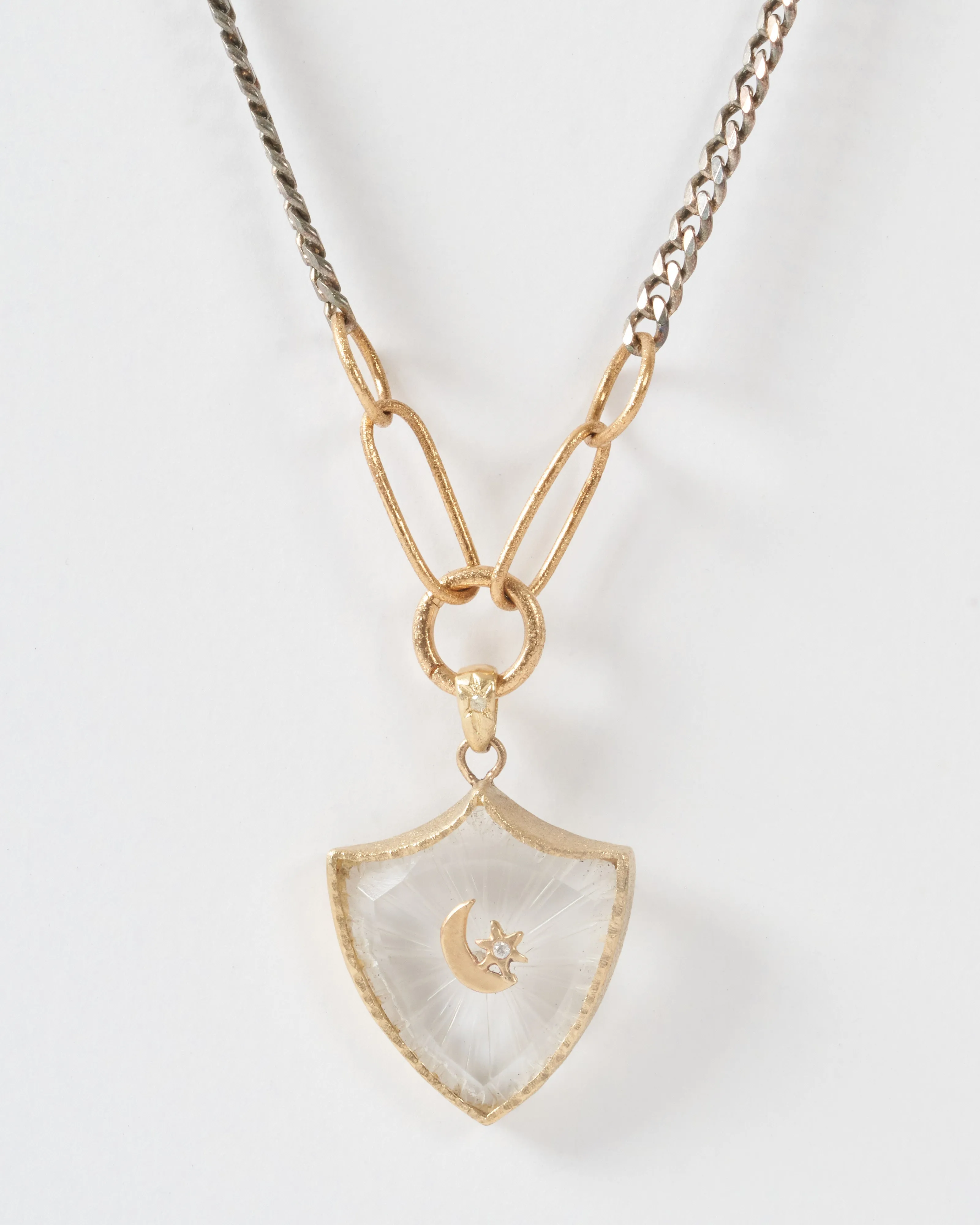 mixed metal 5 link charm holder