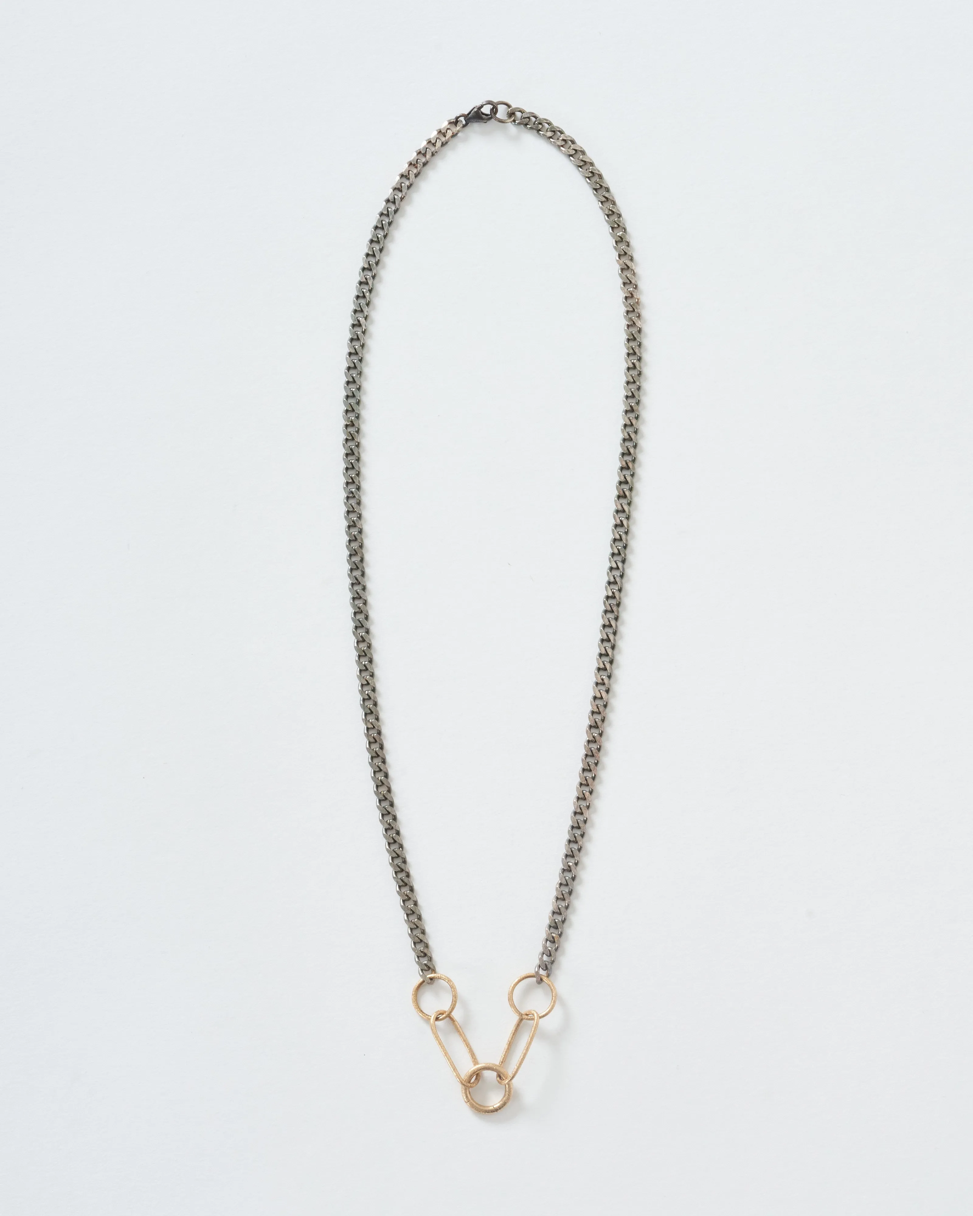 mixed metal 5 link charm holder