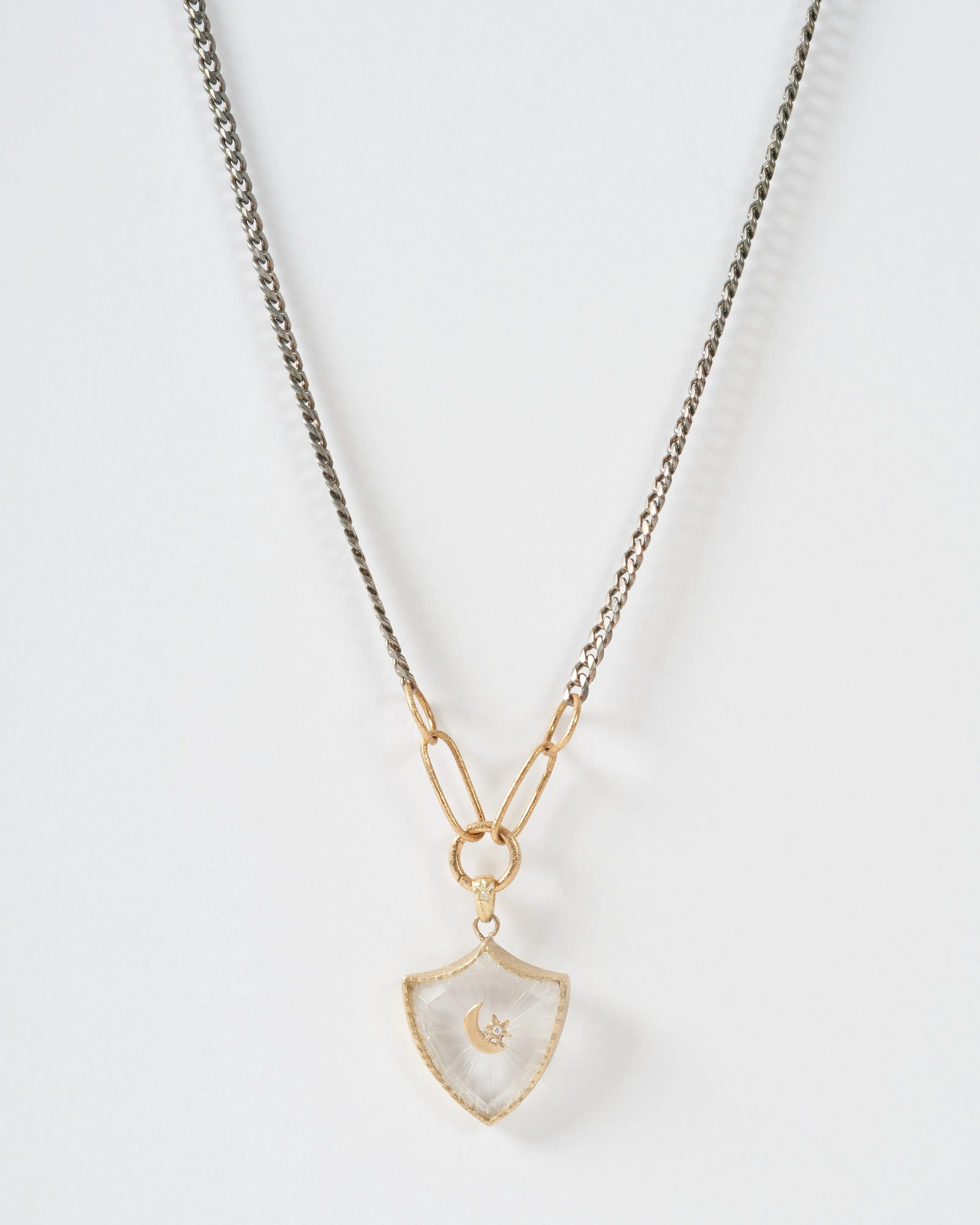 mixed metal 5 link charm holder