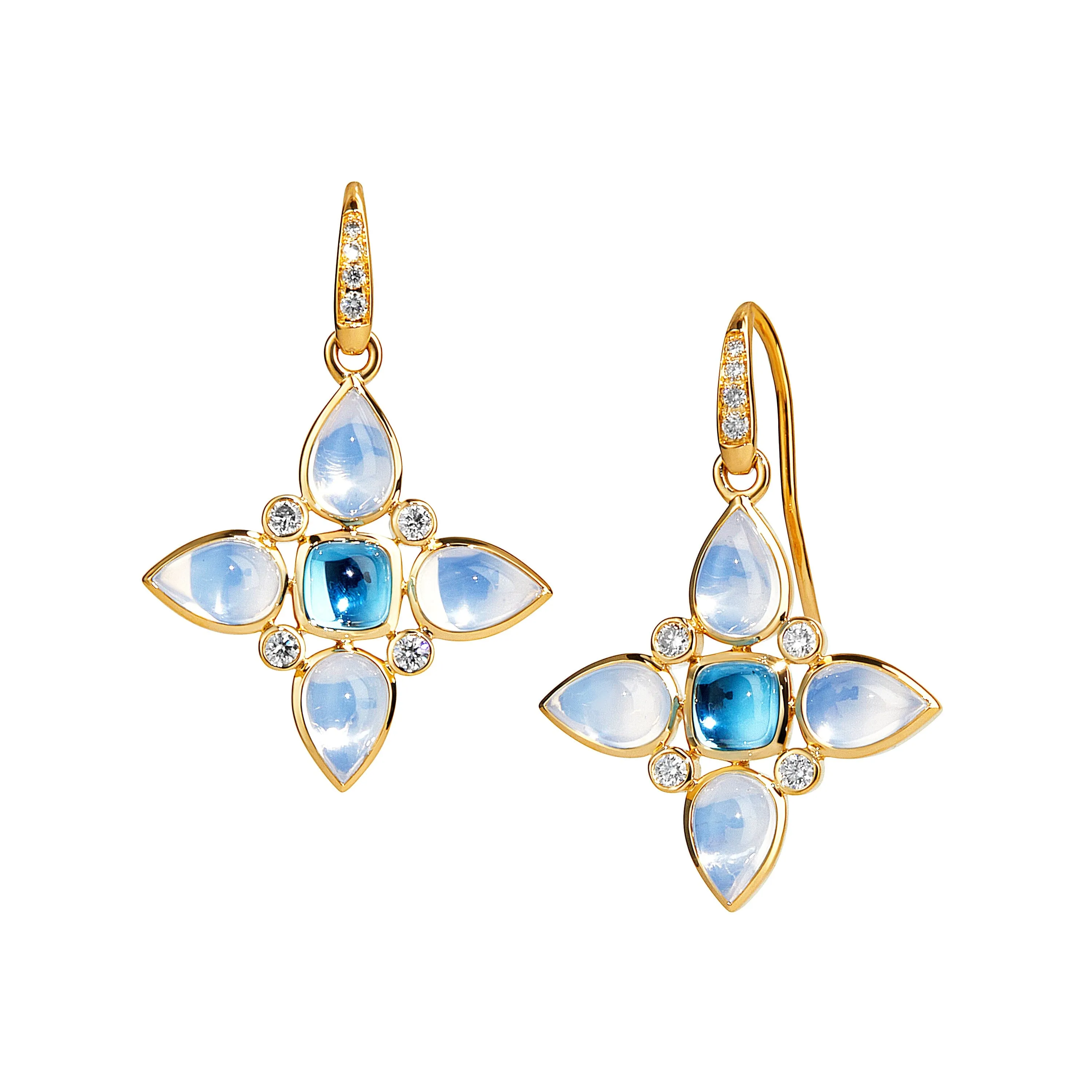 Moon Flower Earrings