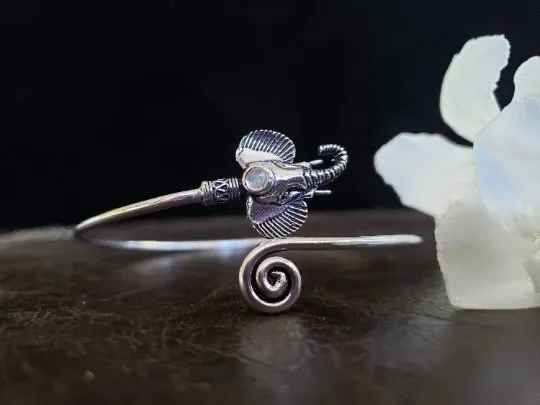 Moonstone Elephant Arm Cuff