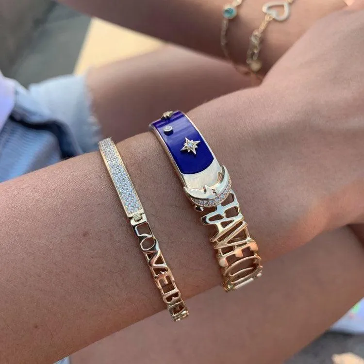 More than the Moon Lapis Bangle