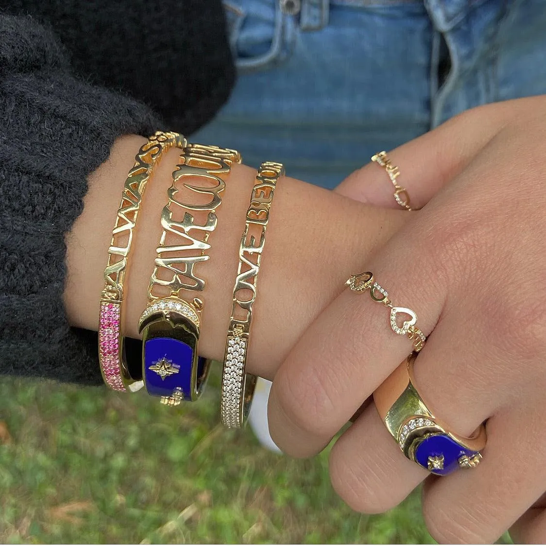 More than the Moon Lapis Bangle