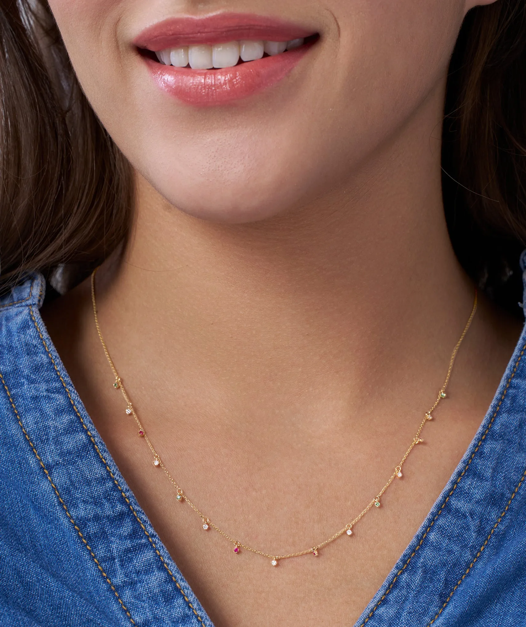 Multi-Color Station Necklace