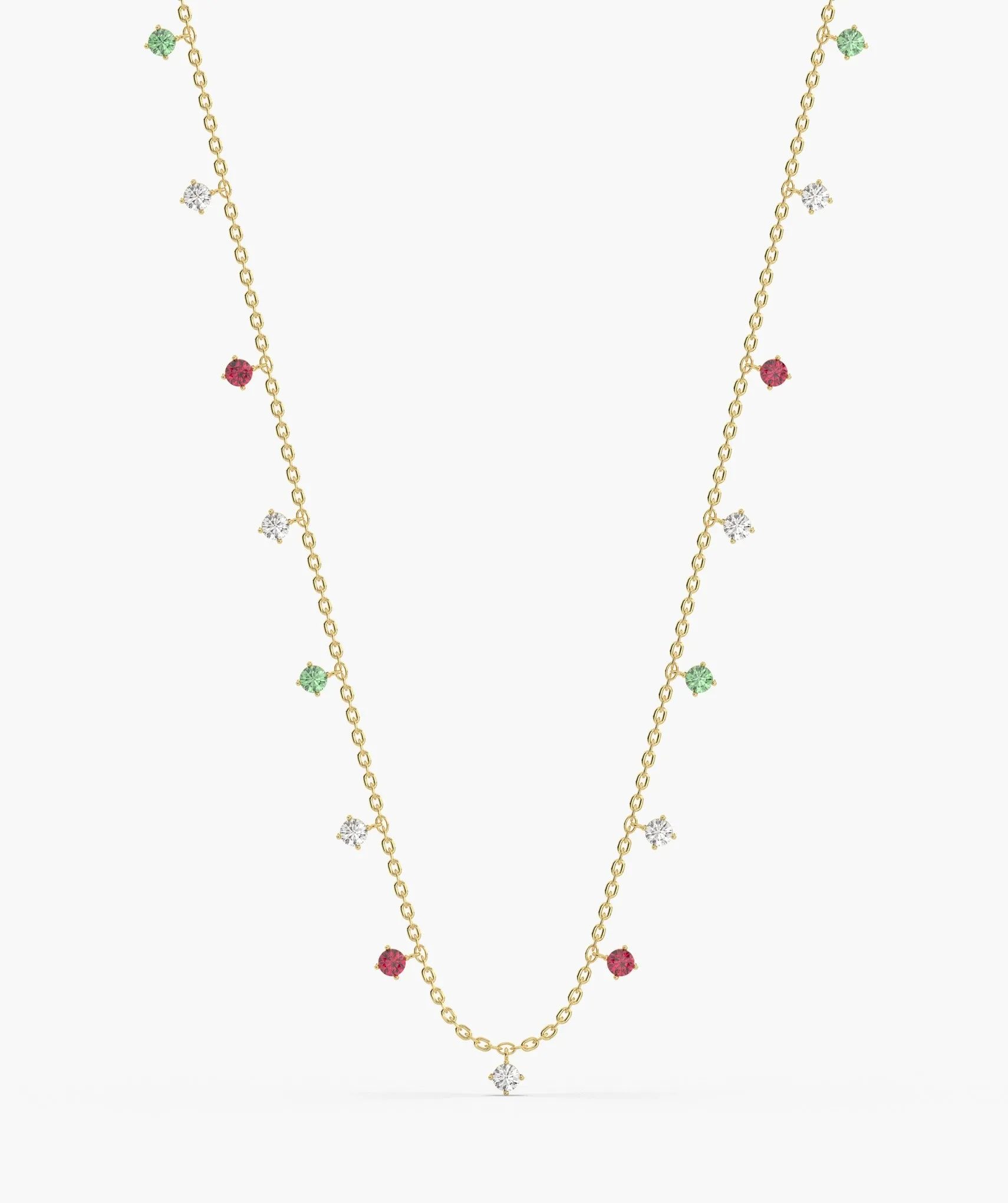 Multi-Color Station Necklace