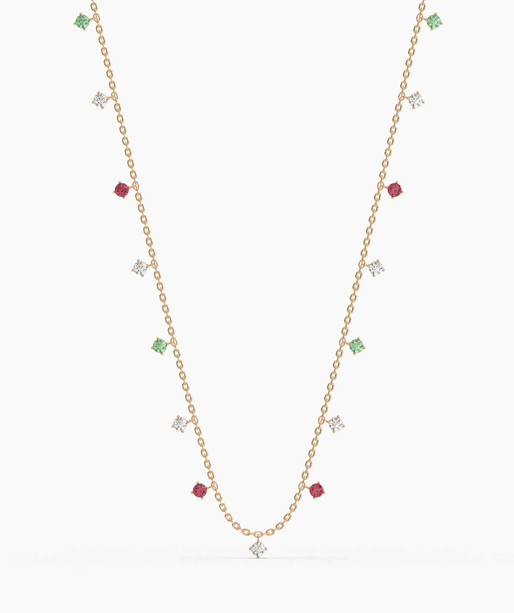 Multi-Color Station Necklace