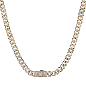 Necklace in 14k Gold with Diamonds