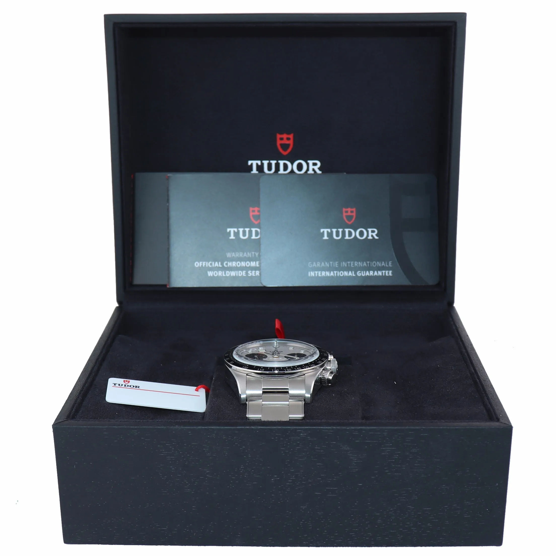 NEW MAY 2021 Tudor Black Bay Chrono Panda Steel 41mm White Date Watch 79360
