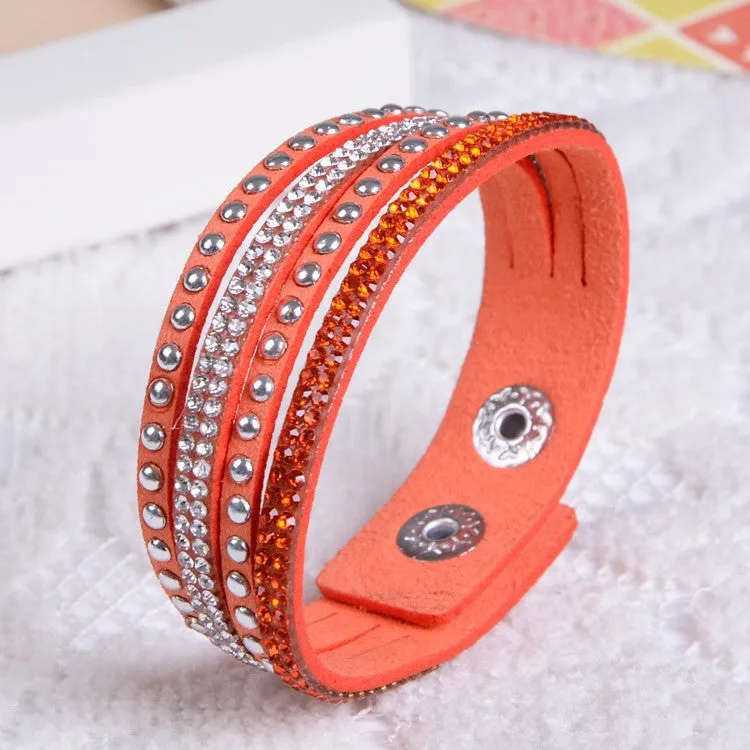 New Unisex Multilayer Leather Bracelet Christmas Gift Charm Bracelets Vintage Jewelry For Women