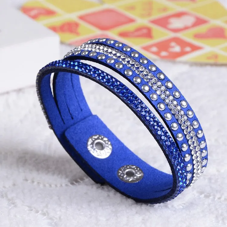 New Unisex Multilayer Leather Bracelet Christmas Gift Charm Bracelets Vintage Jewelry For Women