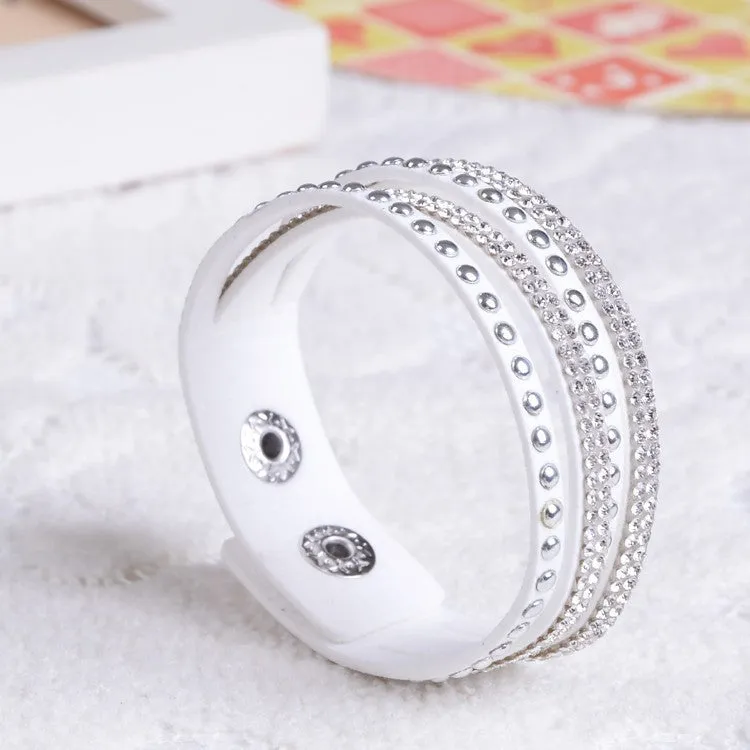 New Unisex Multilayer Leather Bracelet Christmas Gift Charm Bracelets Vintage Jewelry For Women