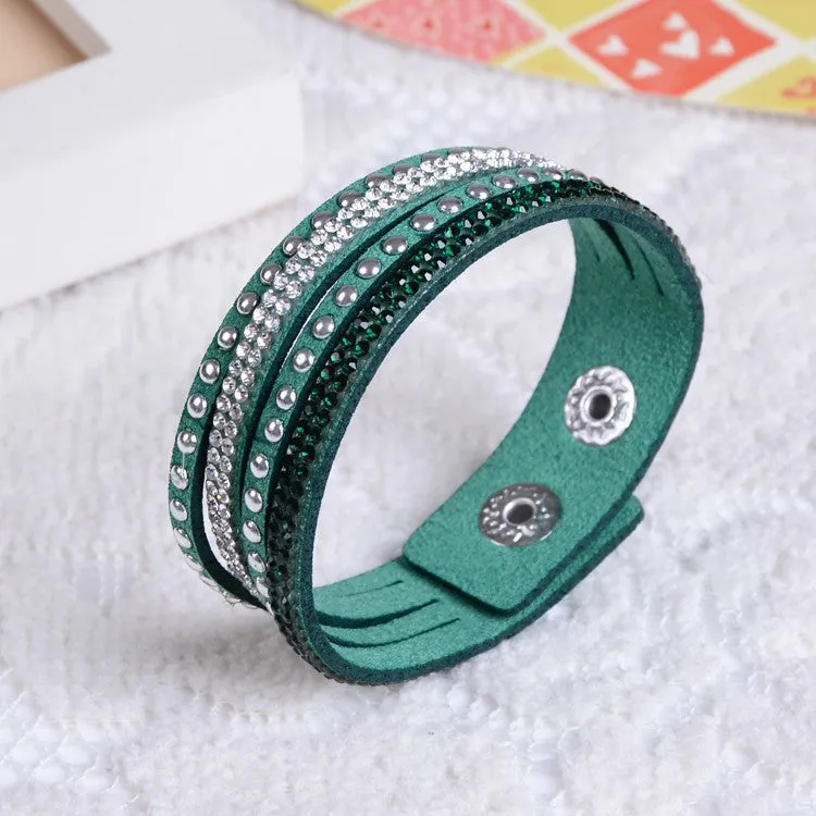 New Unisex Multilayer Leather Bracelet Christmas Gift Charm Bracelets Vintage Jewelry For Women