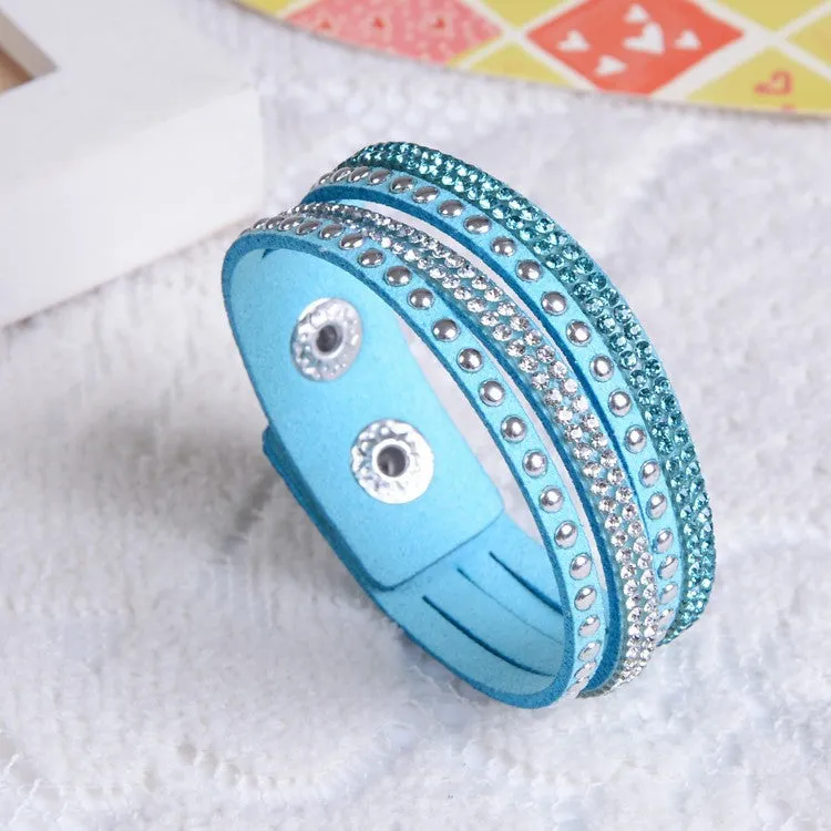 New Unisex Multilayer Leather Bracelet Christmas Gift Charm Bracelets Vintage Jewelry For Women