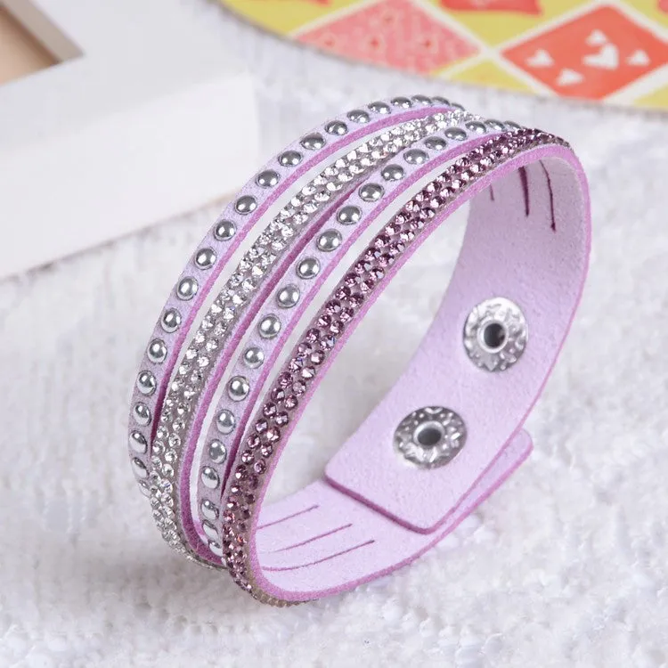 New Unisex Multilayer Leather Bracelet Christmas Gift Charm Bracelets Vintage Jewelry For Women